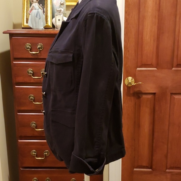 Black Denim Jacket/Blazer - Picture 3 of 5